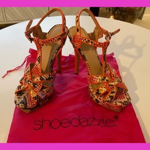 Beautiful Snakeskin Heels from Shoedazzle Sz 8.5